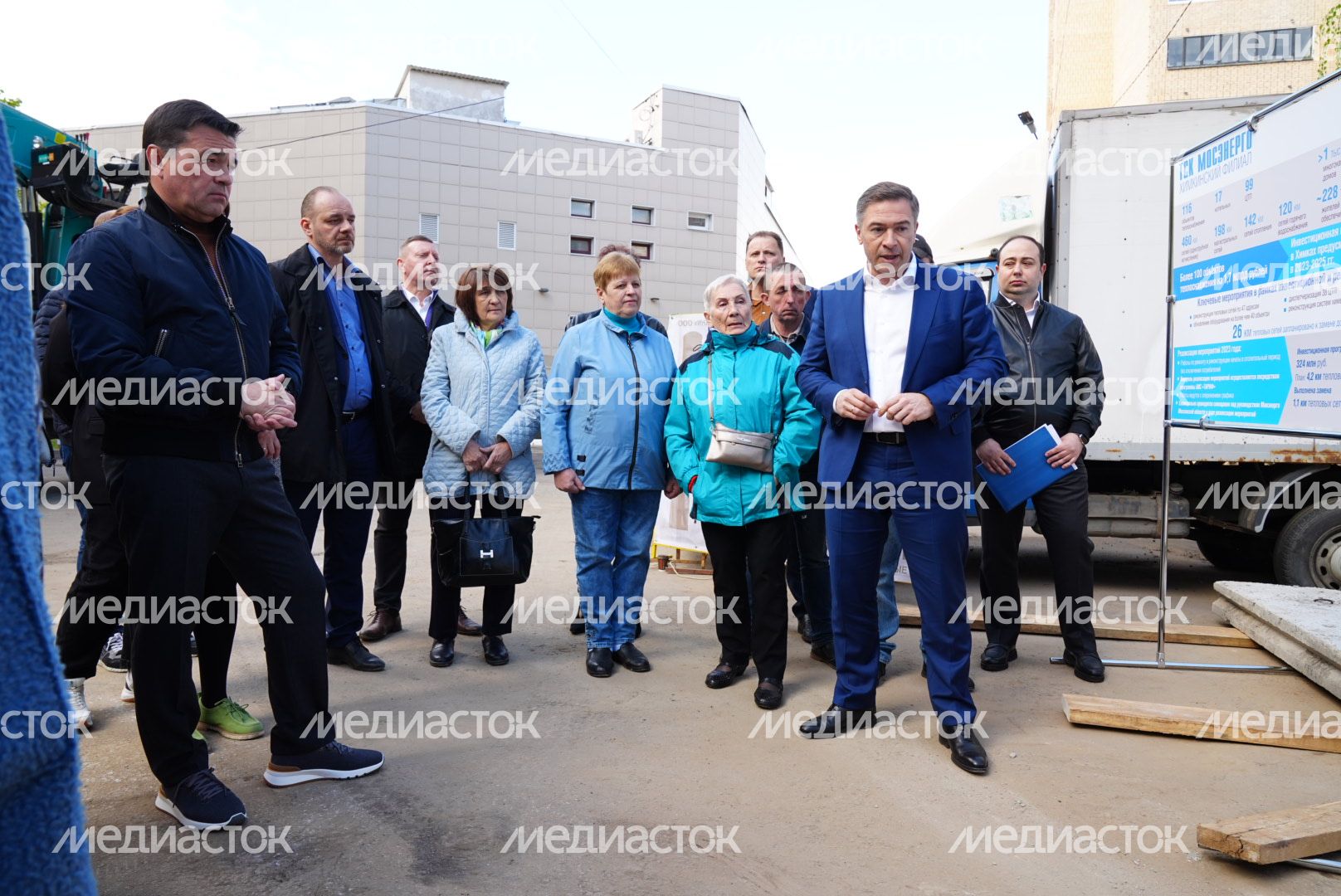 Проверка губернатором ремонта теплосетей в Химках