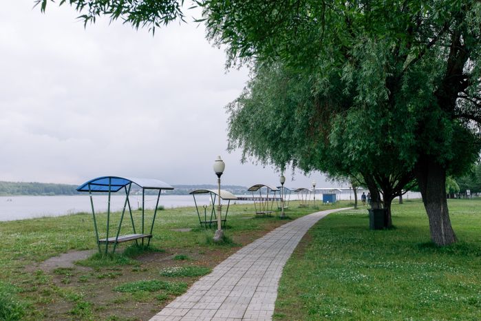 Пляж в селе Троицкое