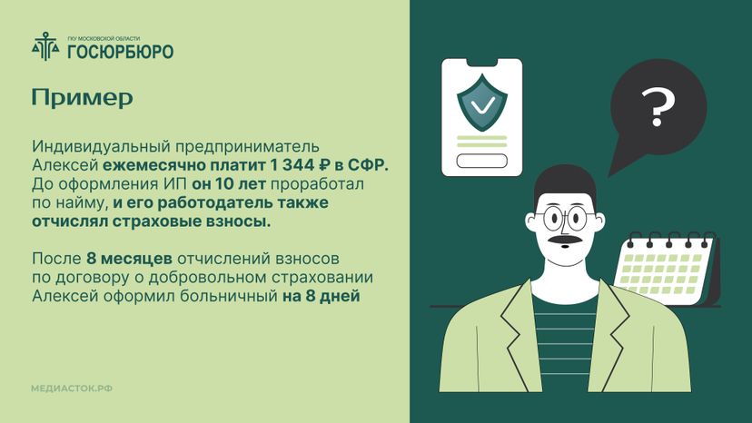 Оплата больничных самозанятым Горизонталь 07