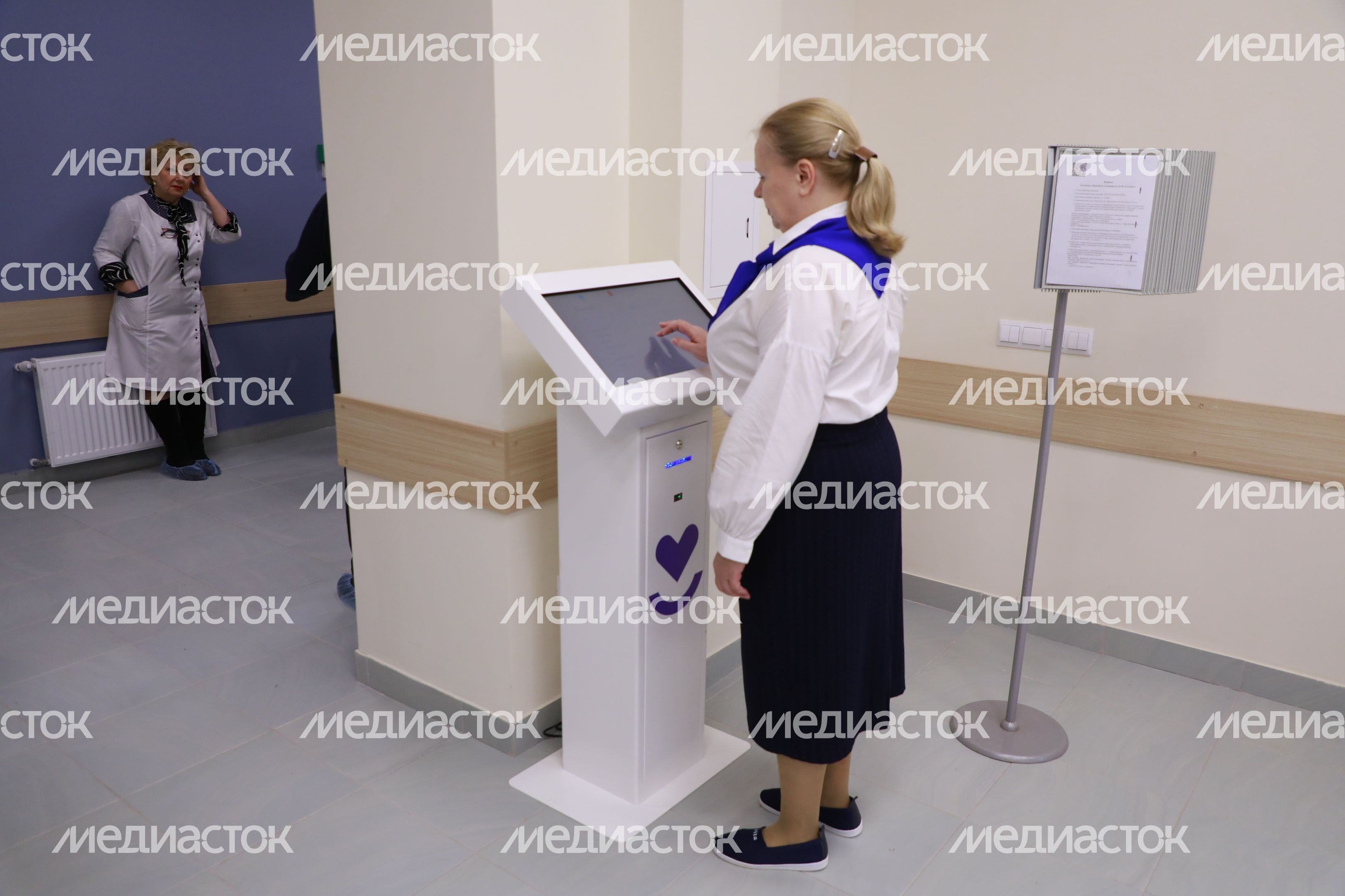 Медперсонал в обновленной поликлинике в Наро-Фоминске