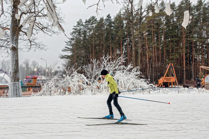 Тренировка для лыжников от Олимпийского чемпиона Александра Легкова в Одинцово
