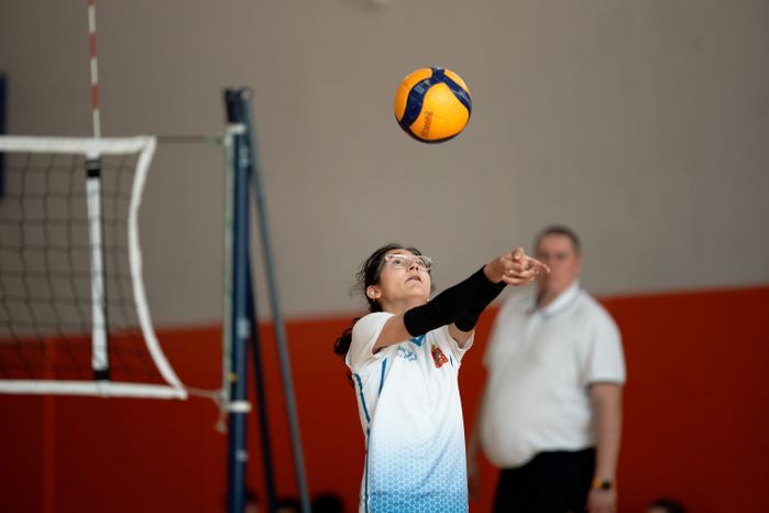 Финал регионального этапа Президентских спортивных игр по волейболу в Люберцах