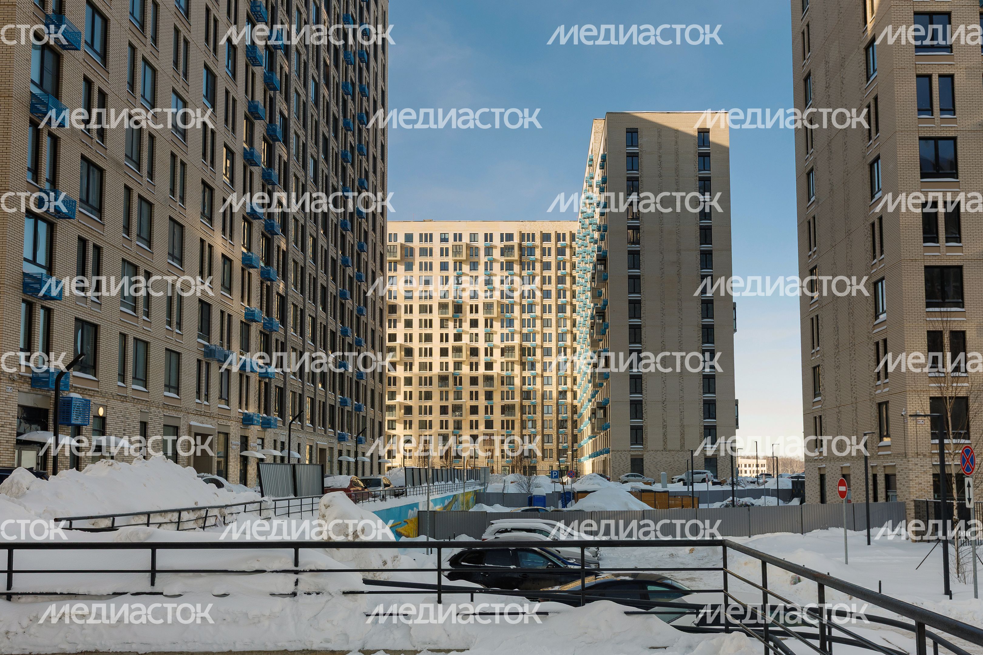 Многоэтажка в жилом комплексе «Квартал Ивакино» в Химках