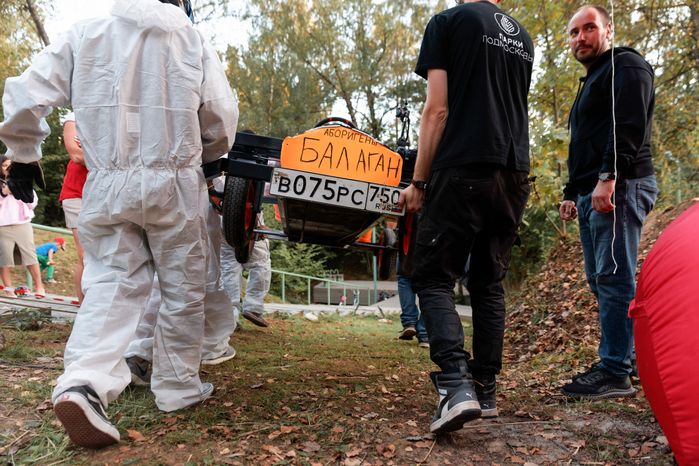 Зрелищные гонки на самодельных машинках «Гальчино Ралли» в Домодедово