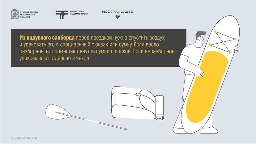 Как правильно перевозить спортинвентарь в автобусах Мострансавто горизонталь 05