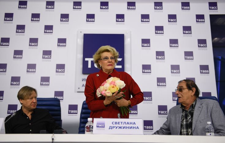 Пресс-конференция в честь 80-летнего юбилея Светланы Дружининой
