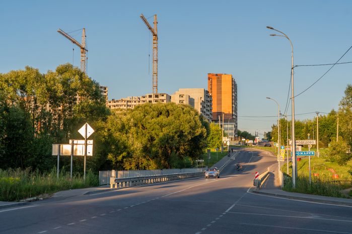 Племхозский мост через реку Рожайку в округе Домодедово