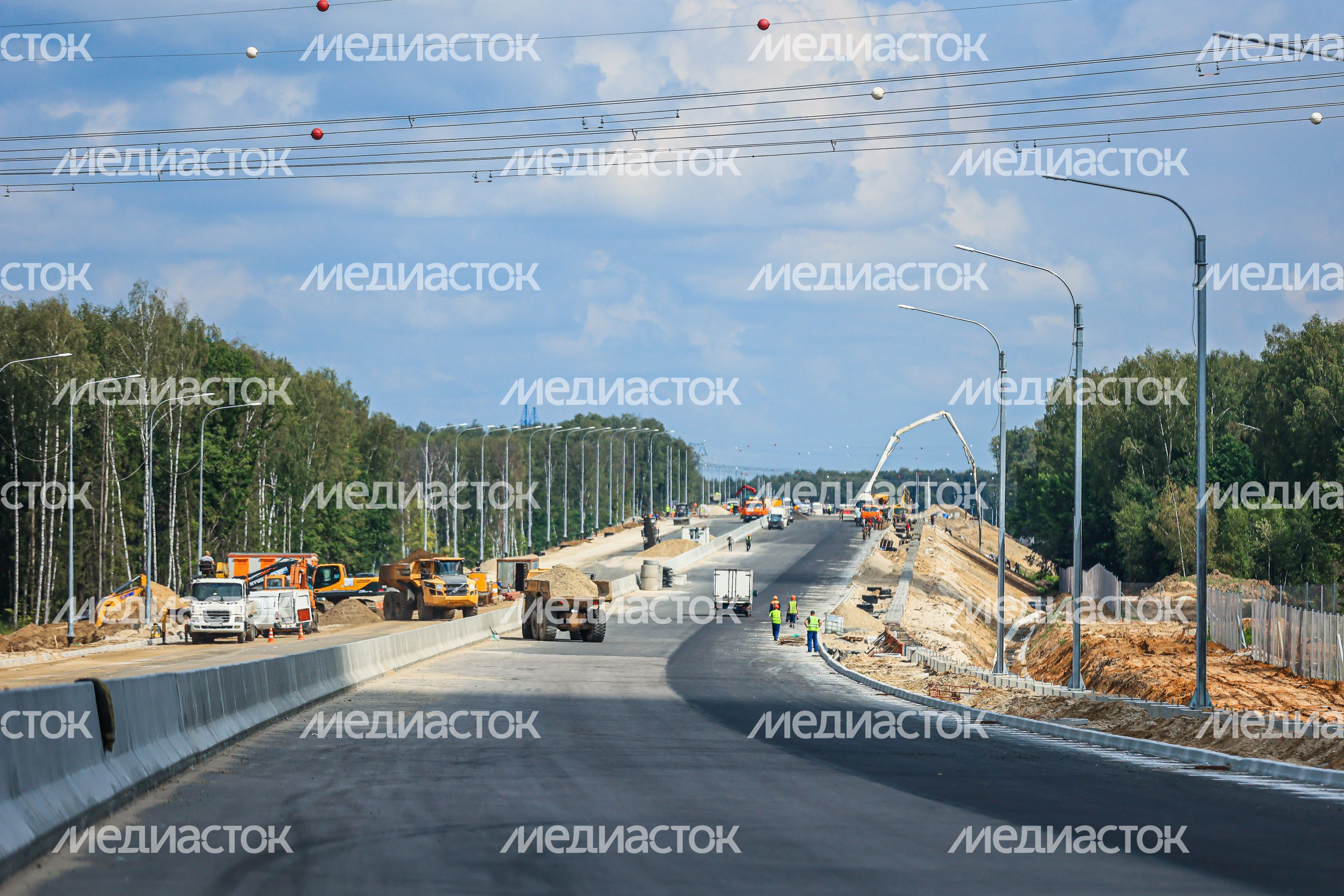 Проверка хода строительства подмосковного участка М-12 «Москва-Казань» Губернатором Подмосковья