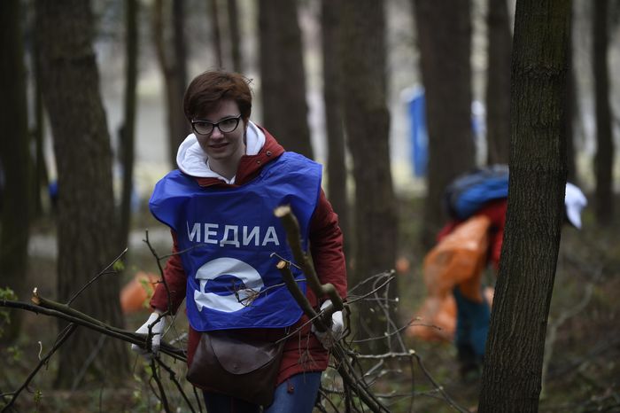 Медиасубботник РИАМО в парке «Дубрава» в Подольске