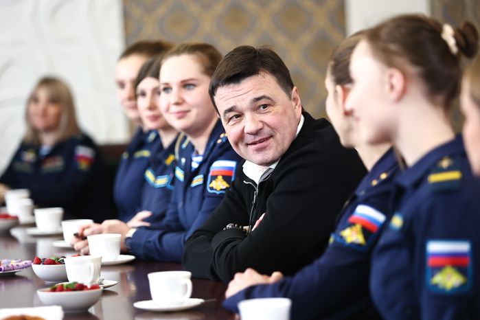 Поздравление с Международным женским днем связисток ВДВ Губернатором Подмосковья
