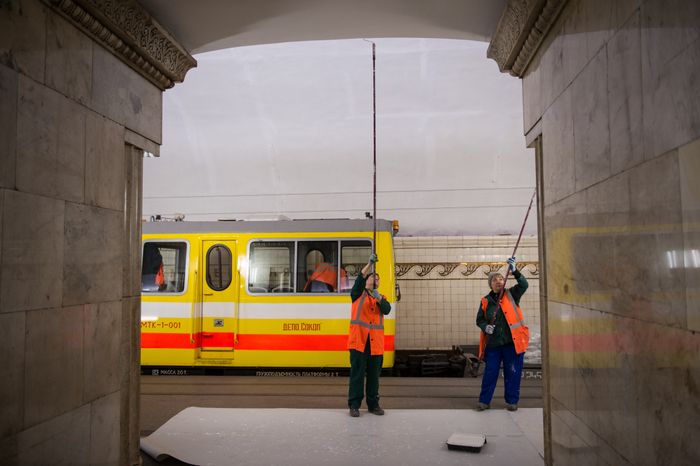 Диагностический поезд «Синергия 2» в Московском метрополитене