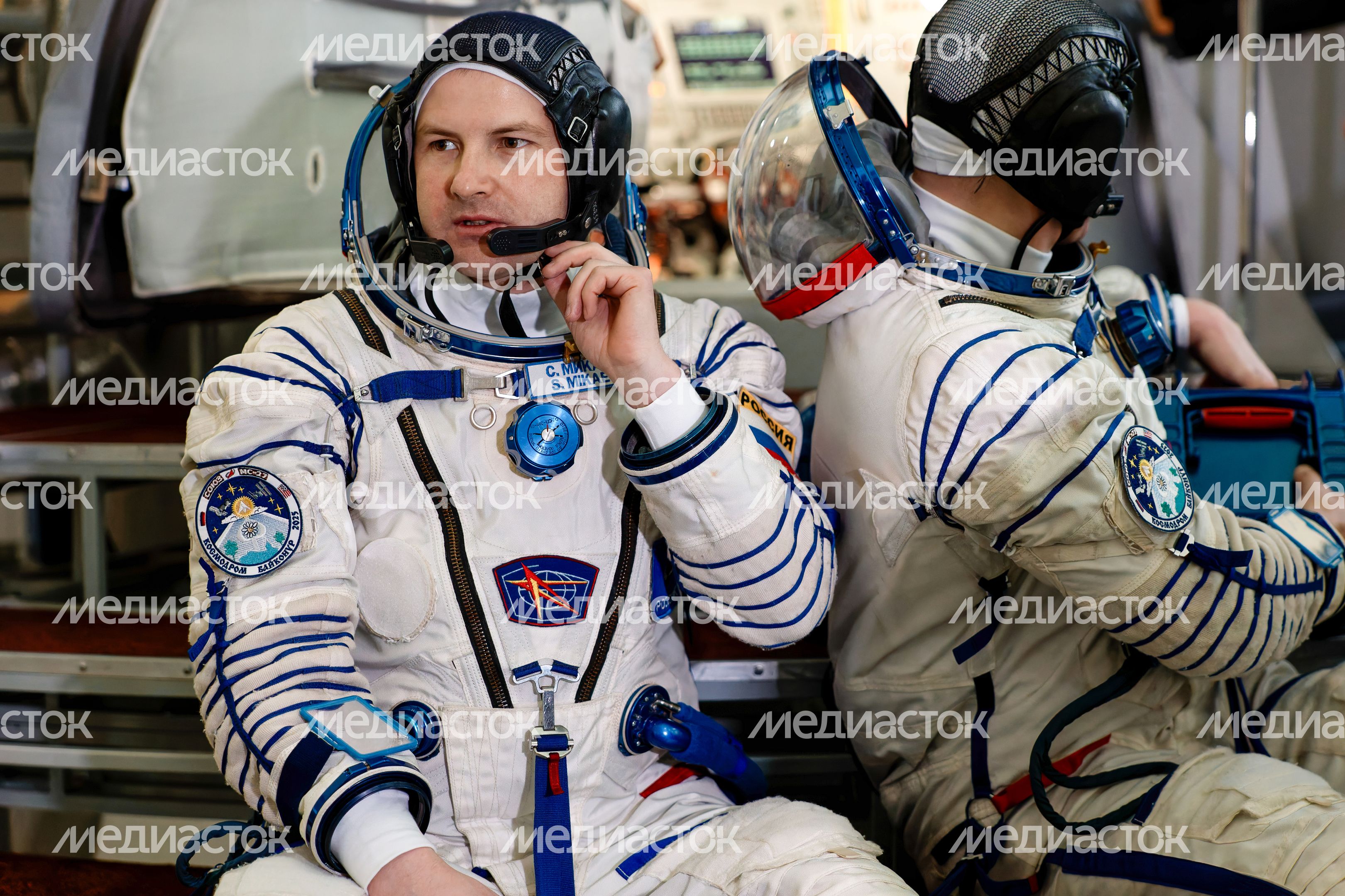 Космонавт дублирующего экипажа МКС-73 Сергей Микаев на комплексной тренировке в Звездном городке Космонавт дублирующего экипажа МКС-73 Сергей Микаев на комплексной тренировке в Звездном городке