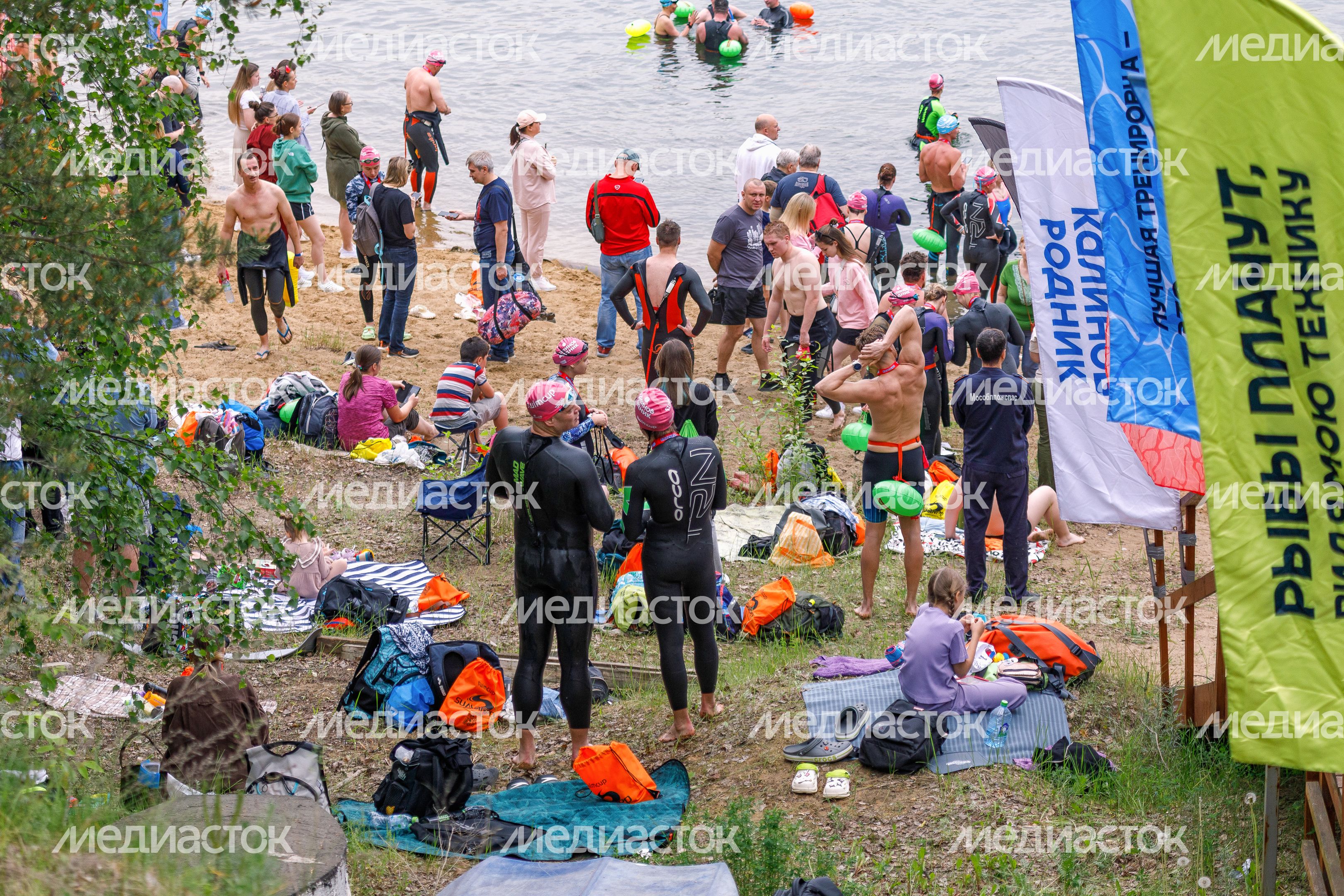 Заплыв на открытой воде Swimcup на Кореневском карьере в Люберцах Заплыв на открытой воде Swimcup на Кореневском карьере в Люберцах
