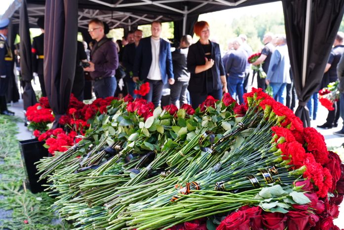 Прощание с участником СВО с участием Губернатора Подмосковья