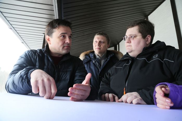 А. Воробьев принял участие в открытии лыжероллерной трассы в Одинцове