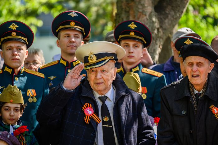Торжественная церемония зажжения Вечного огня в Королеве