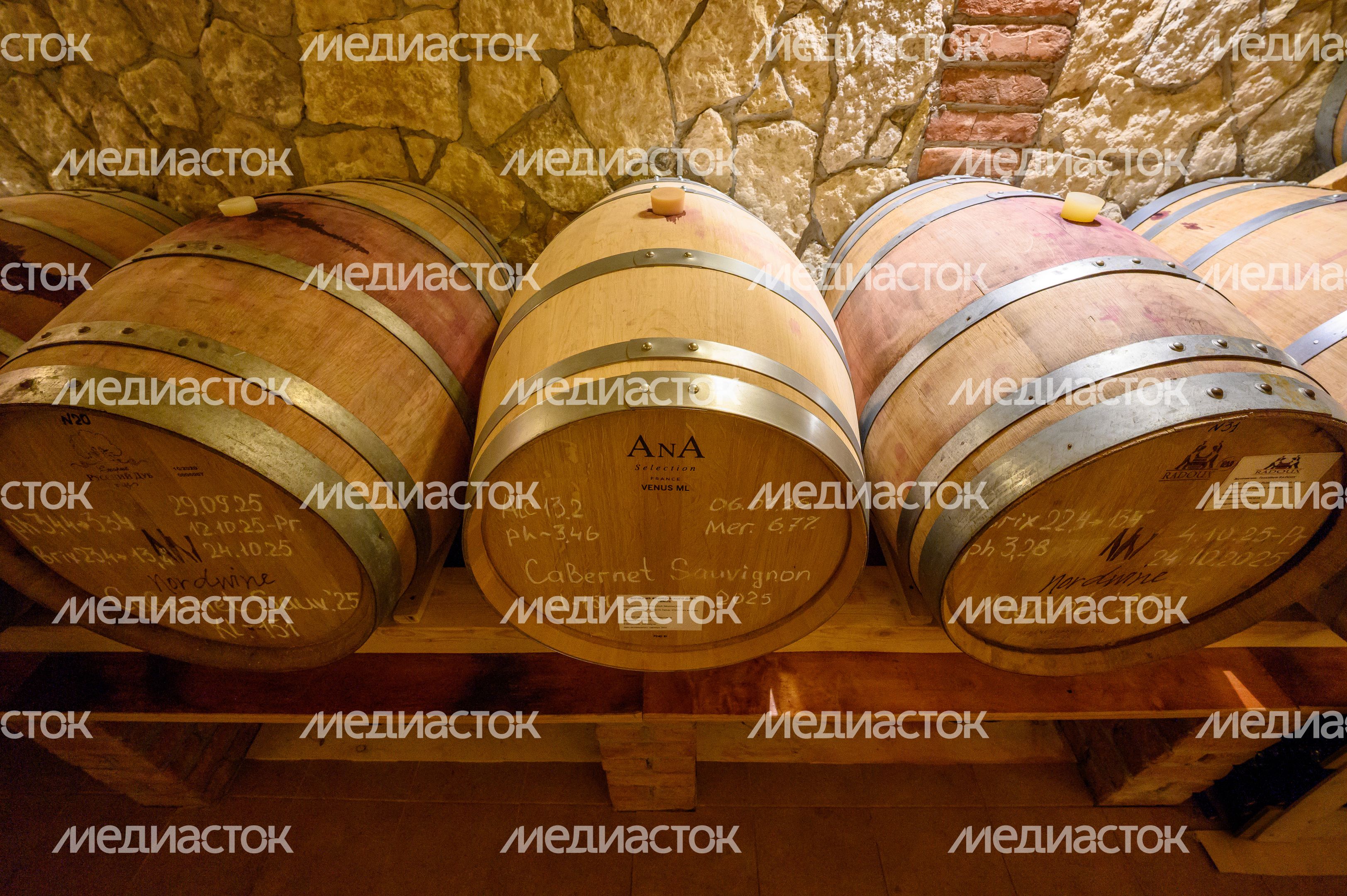 Дубовые бочки для выдержки вина на винодельне Nordwine в деревне Дергаево Раменского круга Дубовые бочки для выдержки вина на винодельне Nordwine в деревне Дергаево Раменского круга