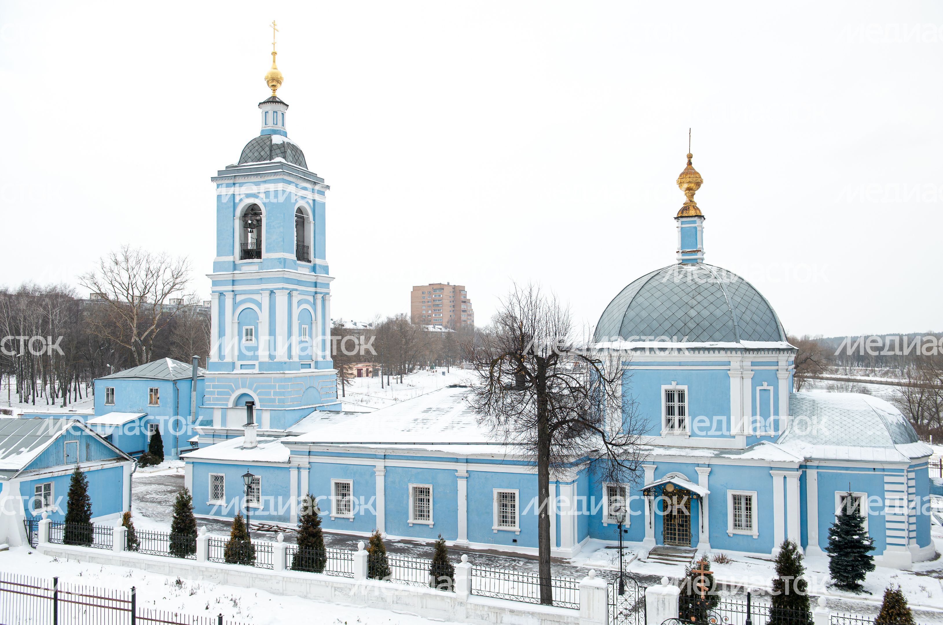 Зимние виды города Воскресенск