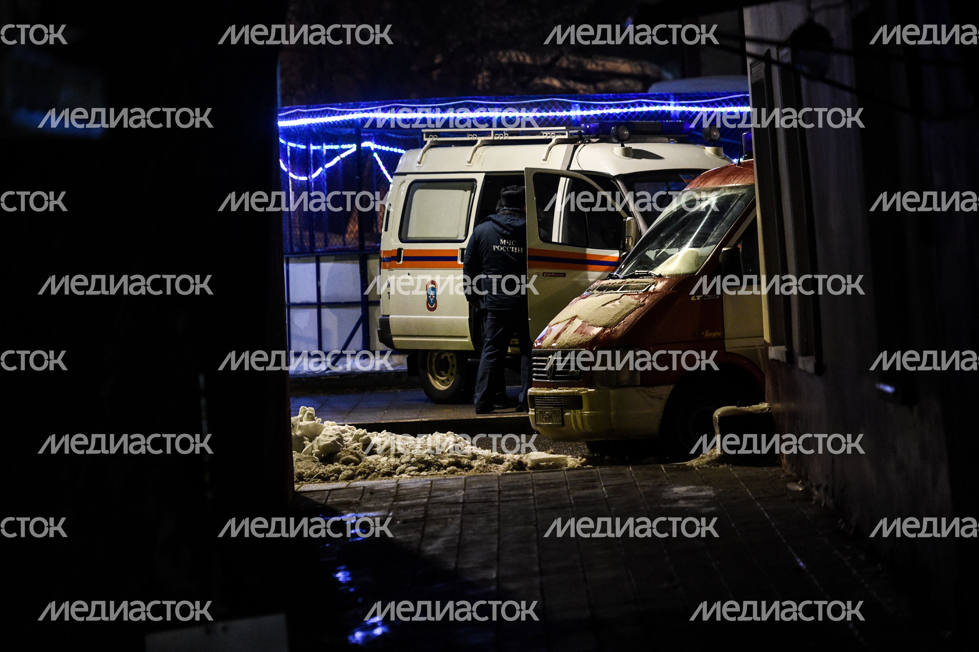 Обрушение кровли реконструируемого здания центре Москвы
