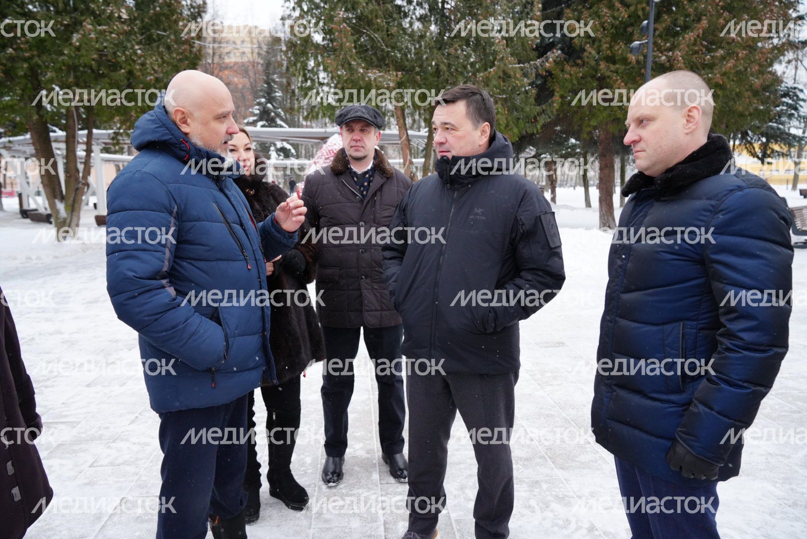 Проверка Губернатором Центрального парка культуры и отдыха в Пушкино