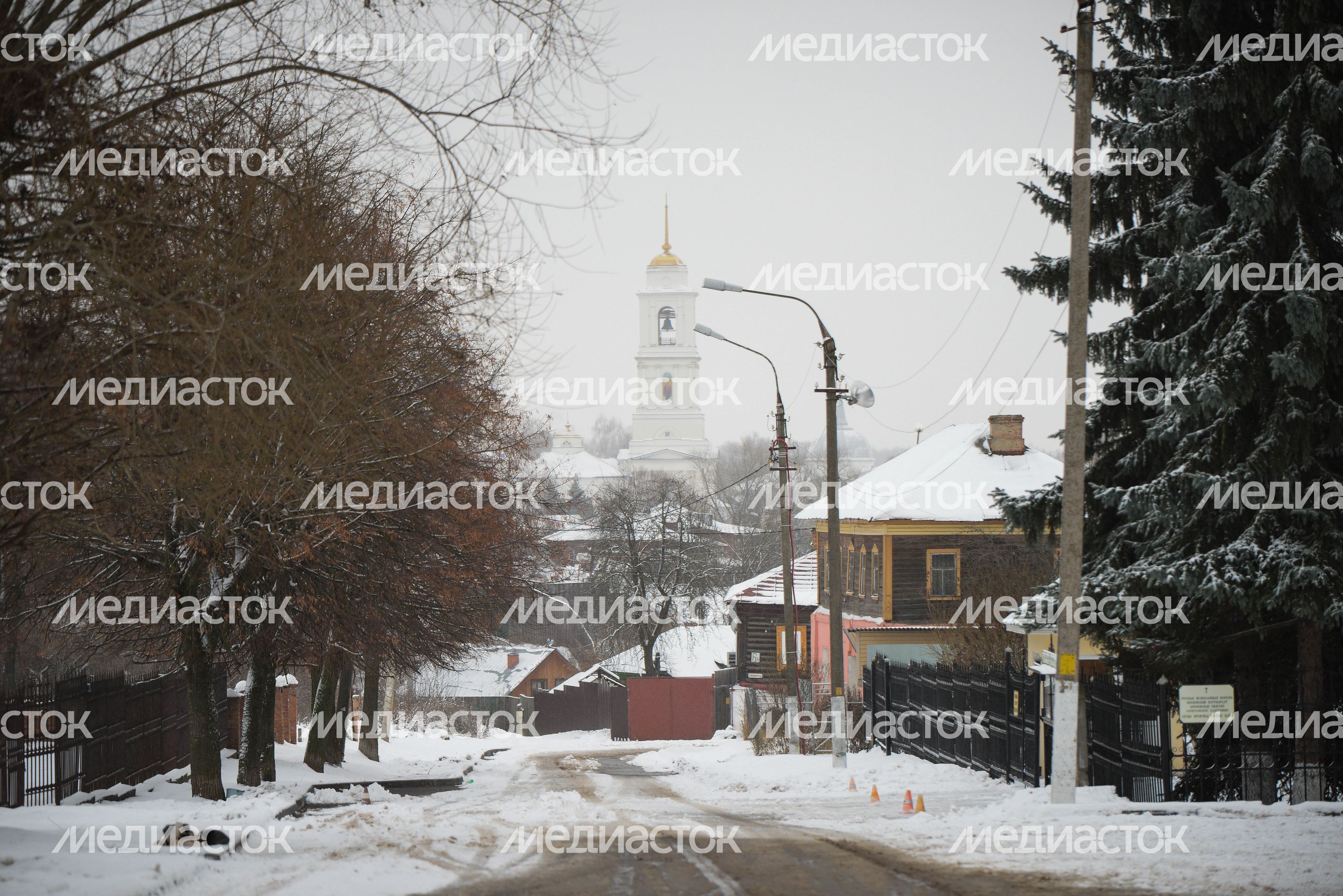 Виды города Серпухов зимой