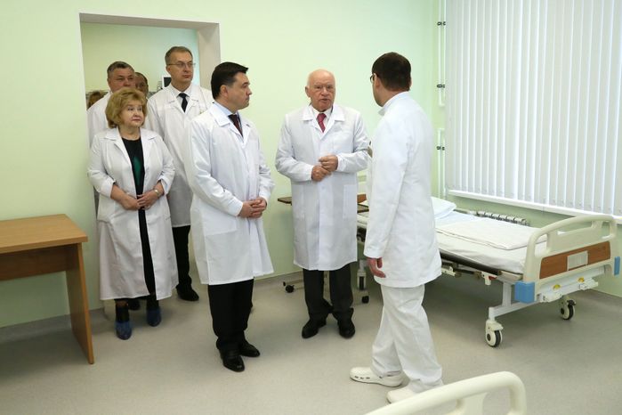 А. Воробьев открыл сосудистый центр в Домодедово