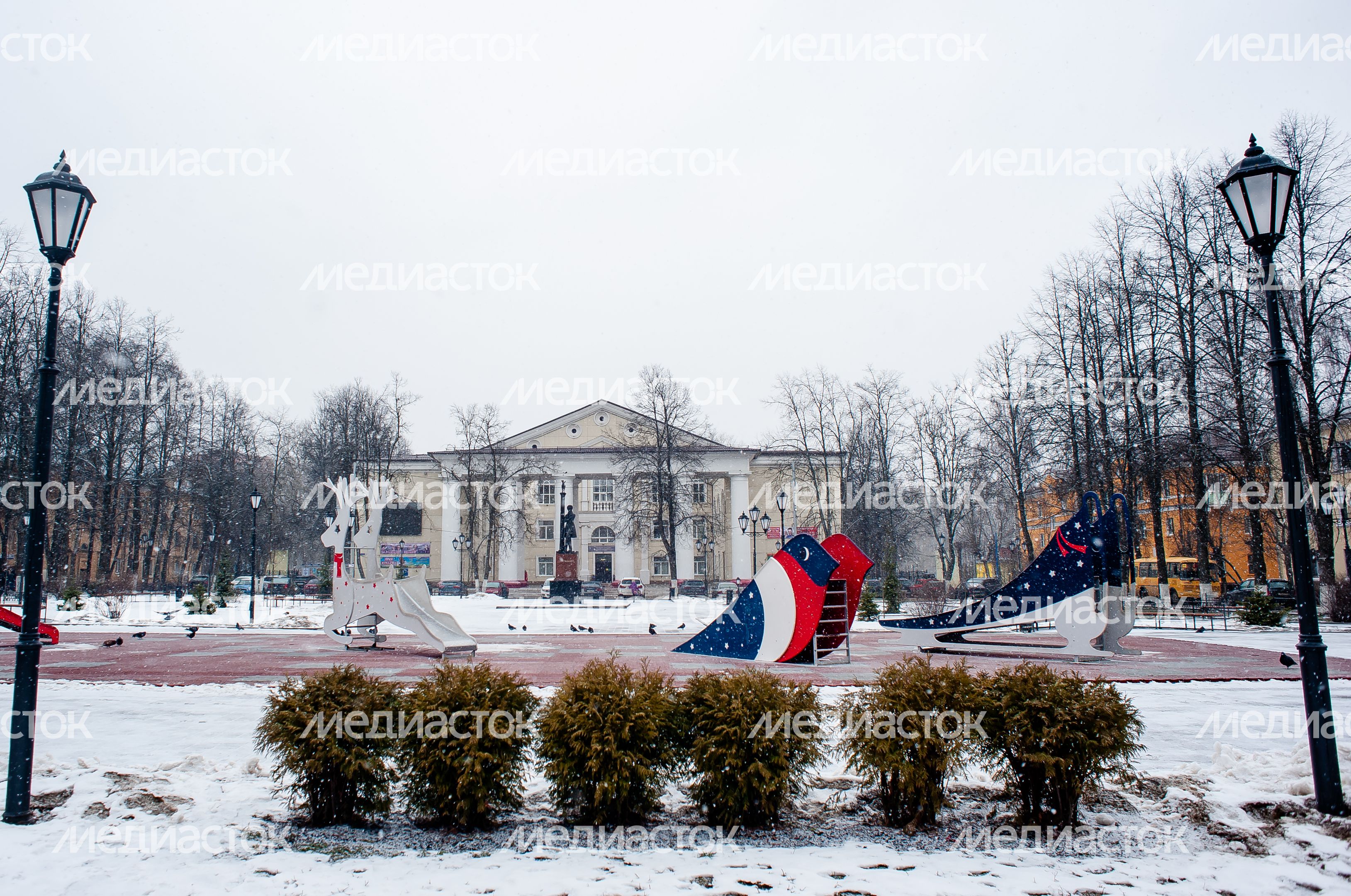 Зимние виды города Щелково