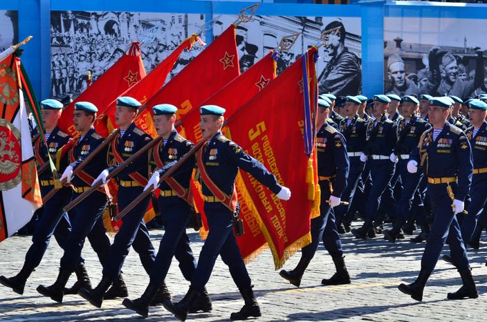 Генеральная репетиция парада Победы на Красной площади