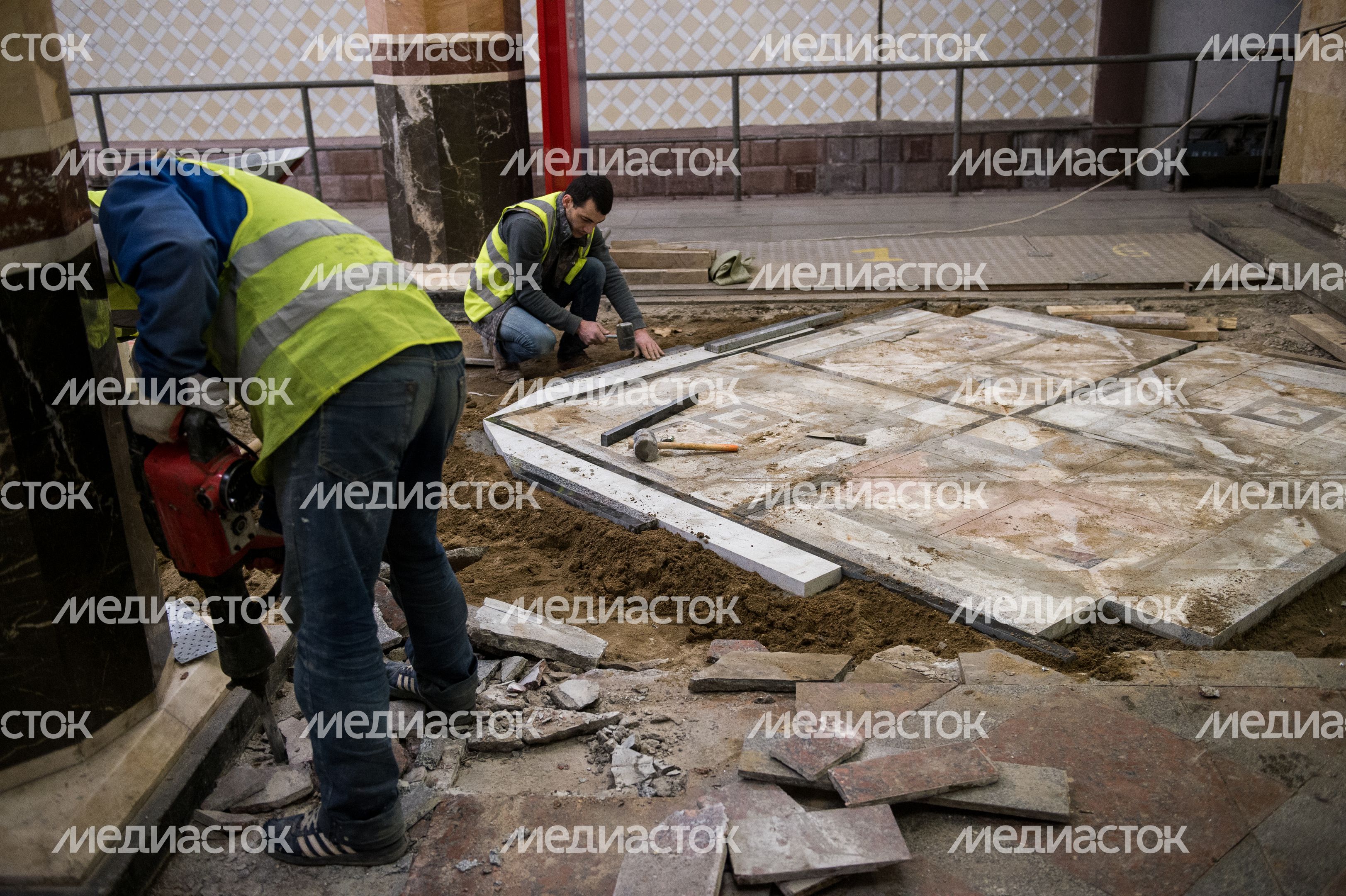 Реставрация станции метро «Киевская» в Москве