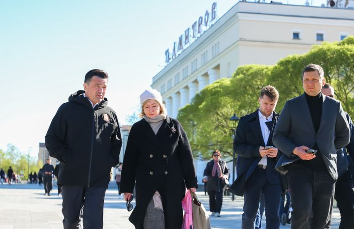 В Дмитрове завершен I этап реконструкции Советской площади