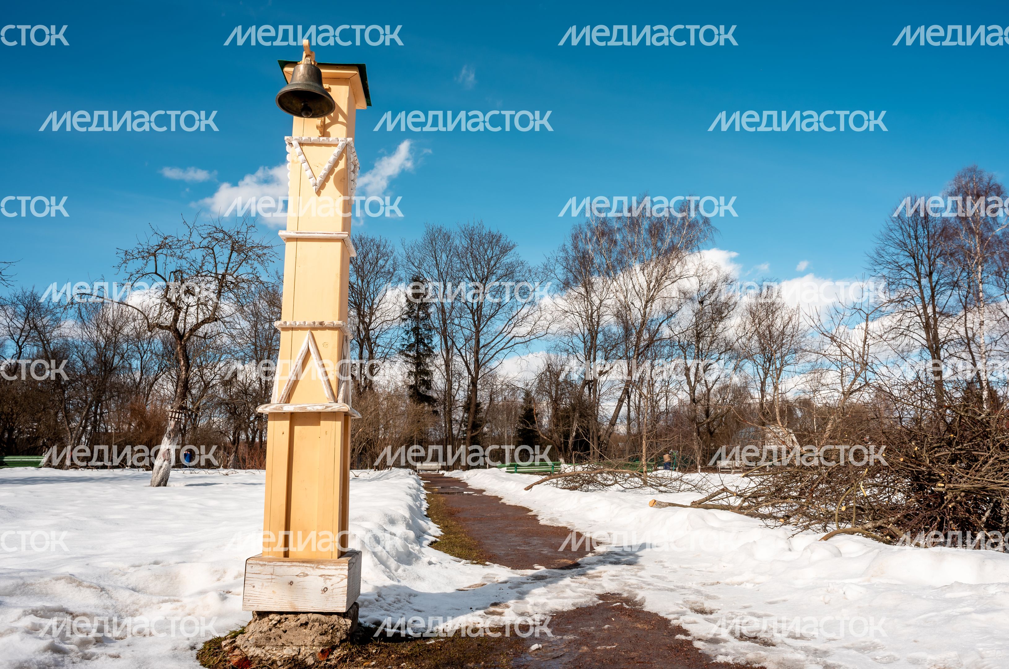 Зимние виды музея-заповедника Антона Чехова «Мелихово»