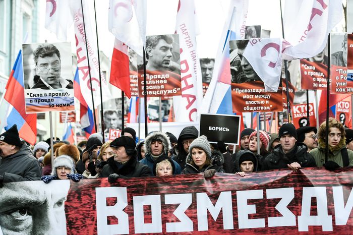 Марш памяти Бориса Немцова в Москве