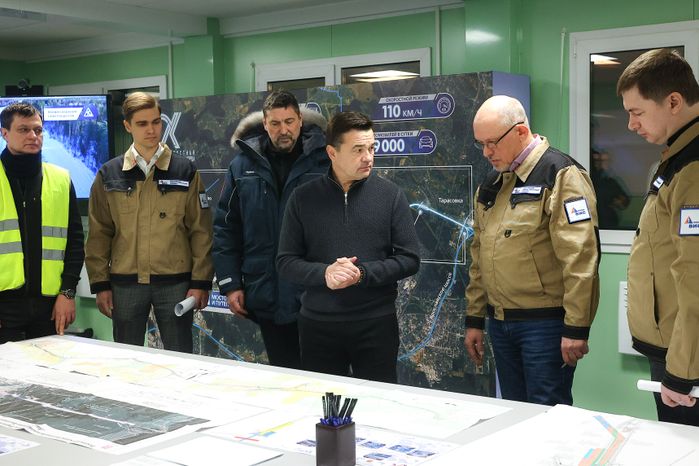 Андрей Воробьев проверил строительство Мытищинской хорды