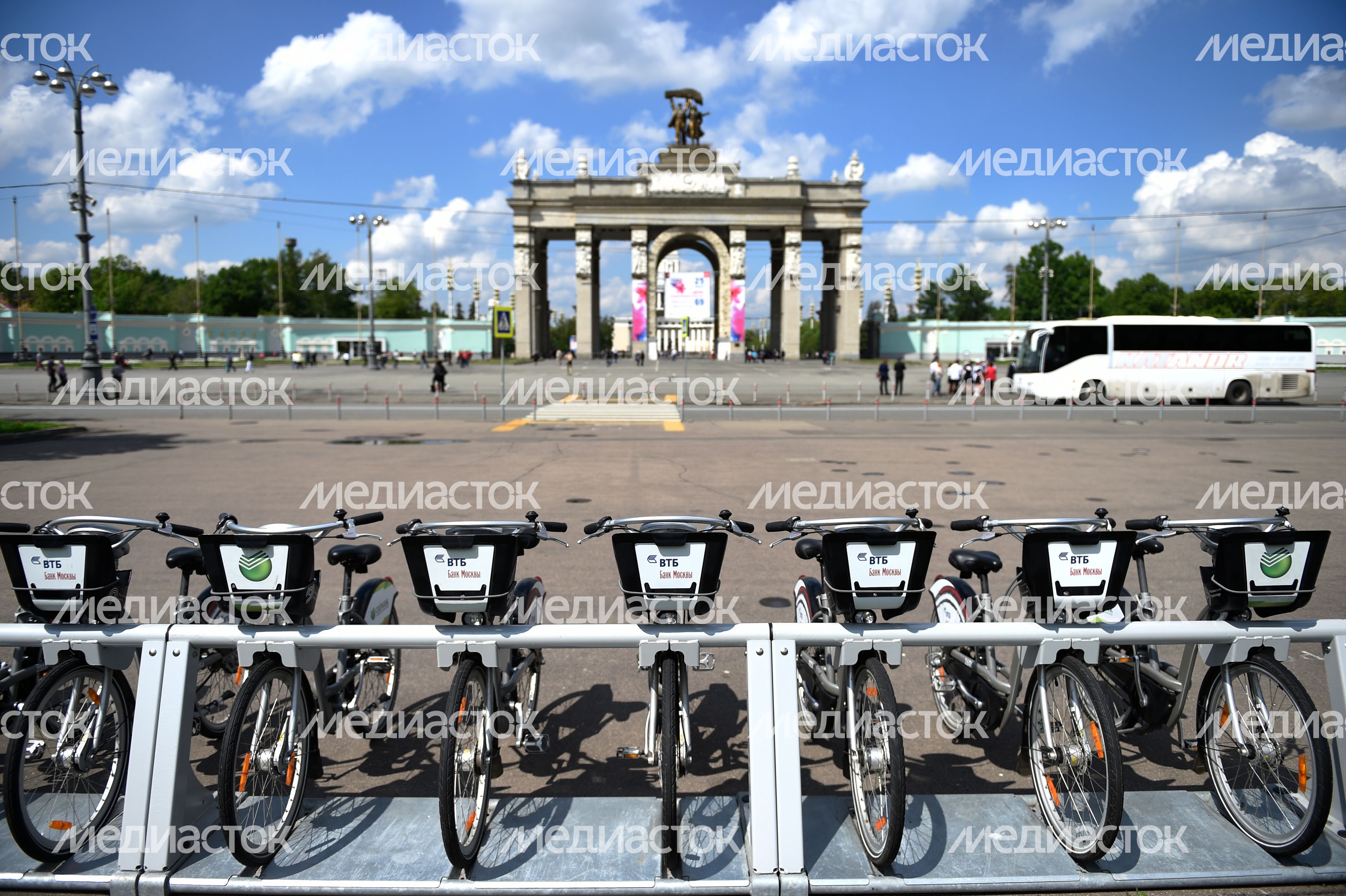 Станция городского общественного велопроката в Москве Станция городского общественного велопроката в Москве