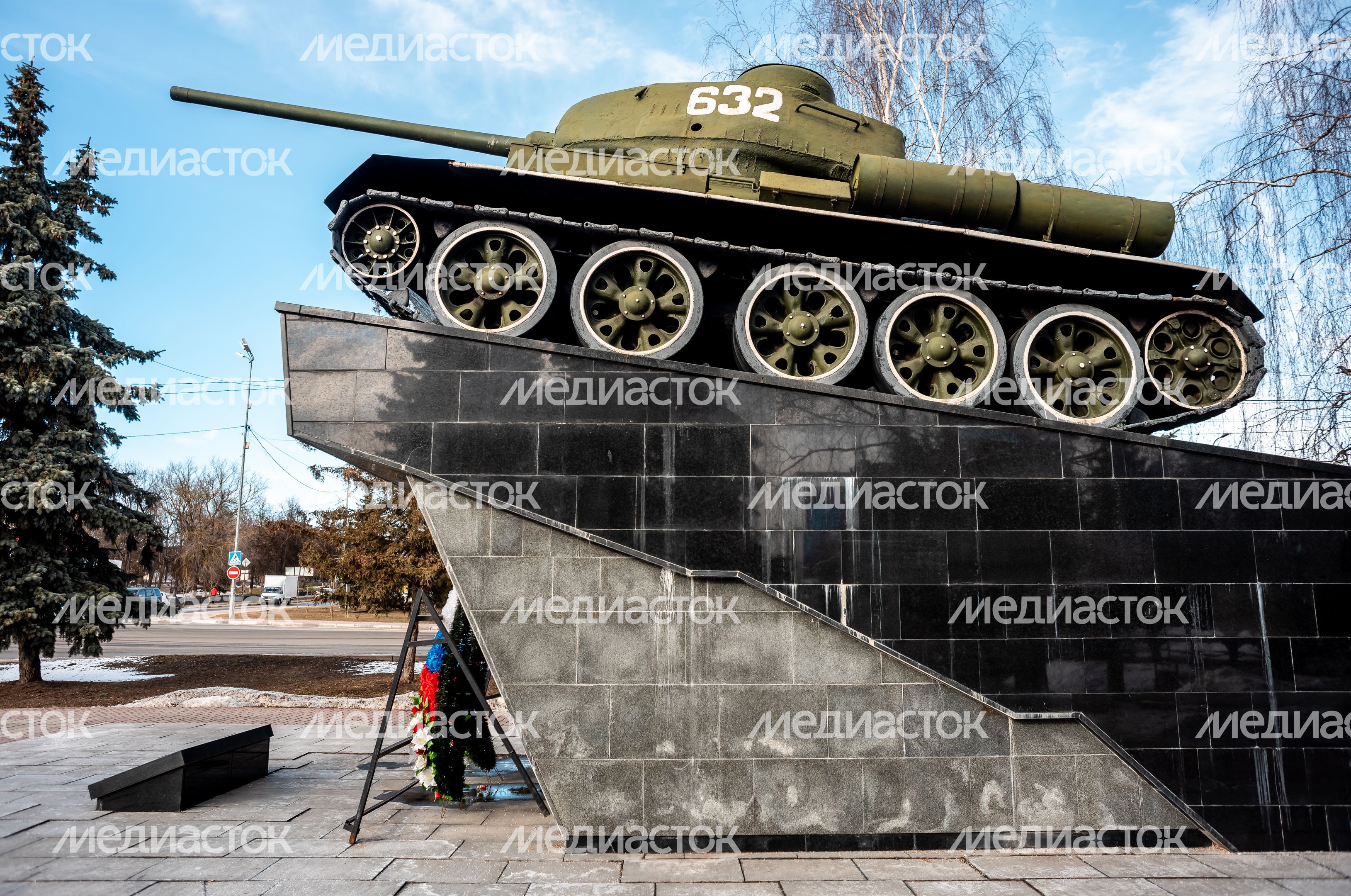 Зимние виды города Чехов