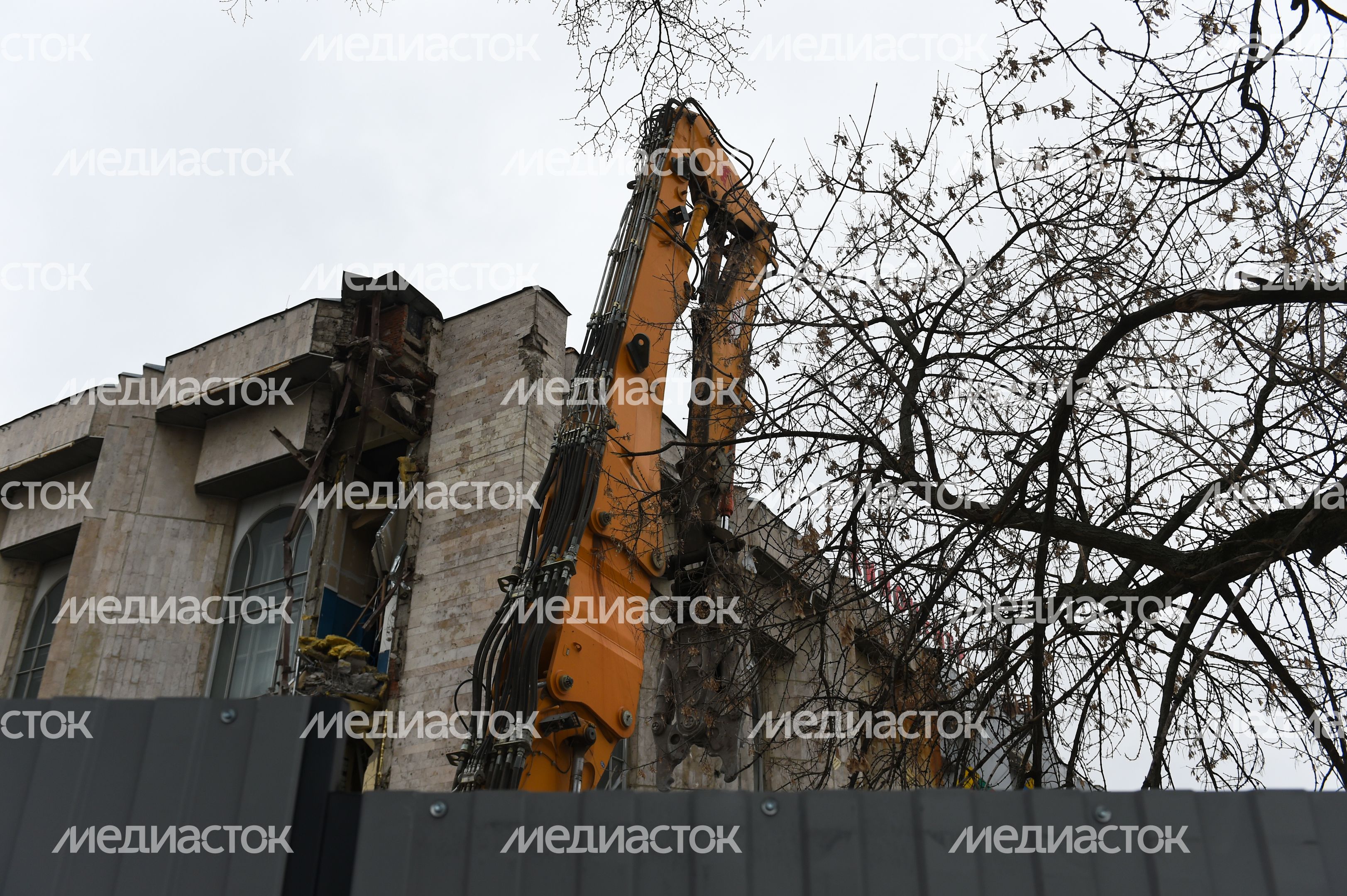 Снос кинотеатра «Соловей» в Москве