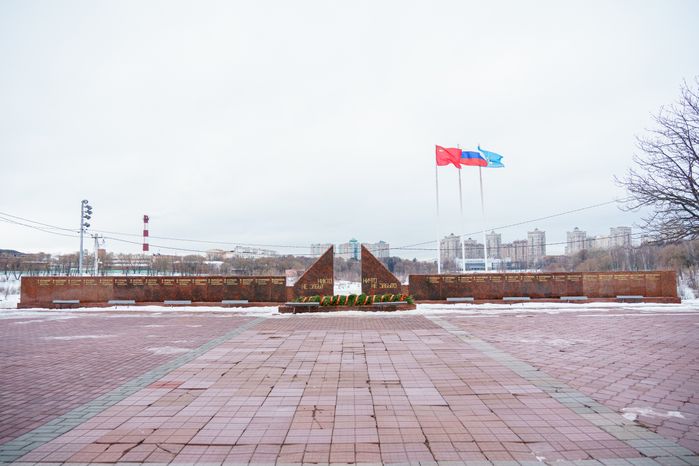 Памятник погибшим в Великой Отечественной войне у Раменского городского парка