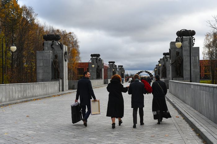 Церемония прощания с космонавтом Алексеем Леоновым в Подмосковье
