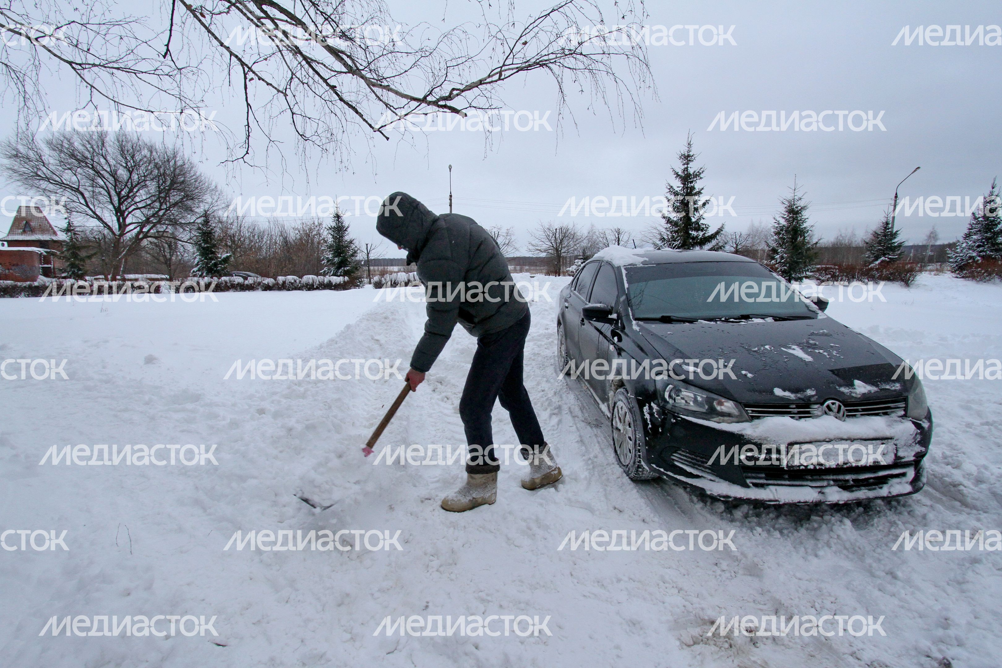 Уборка снега в Кашире