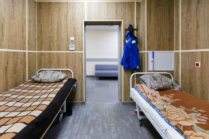 Комната отдыха персонала на новом посту скорой помощи в Хотьково Сергиево-Посадского округа