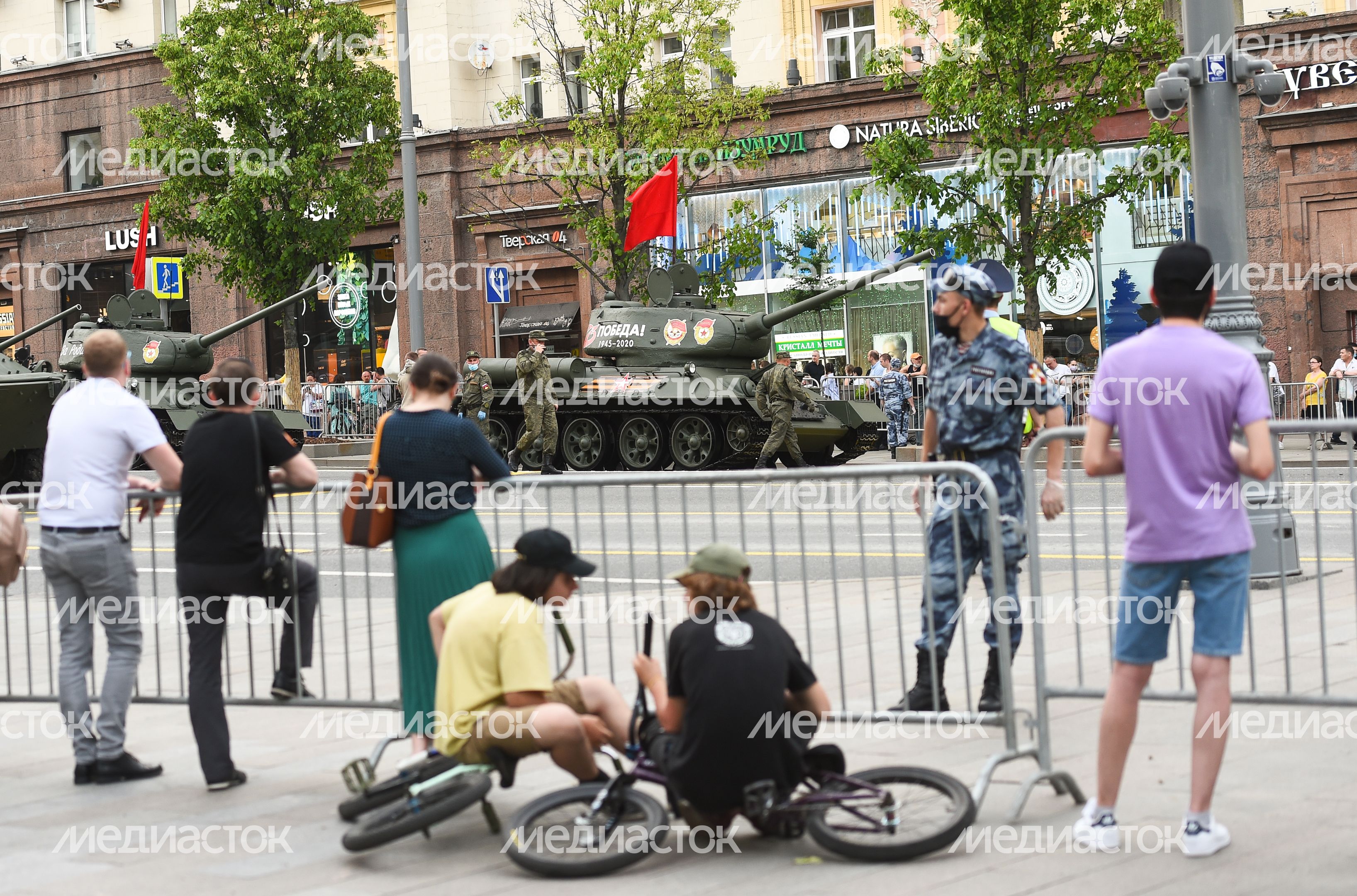 Вторая репетиция парада Победы в Москве