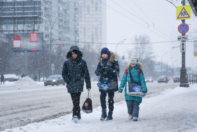 Снегопад в Московском регионе