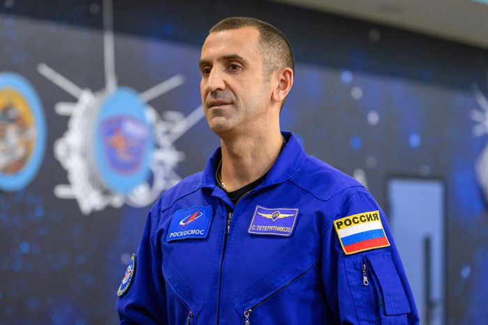 Космонавт Роскосмоса Сергей Тетерятников на комплексной тренировке в Центре подготовки космонавтов Звездного городка