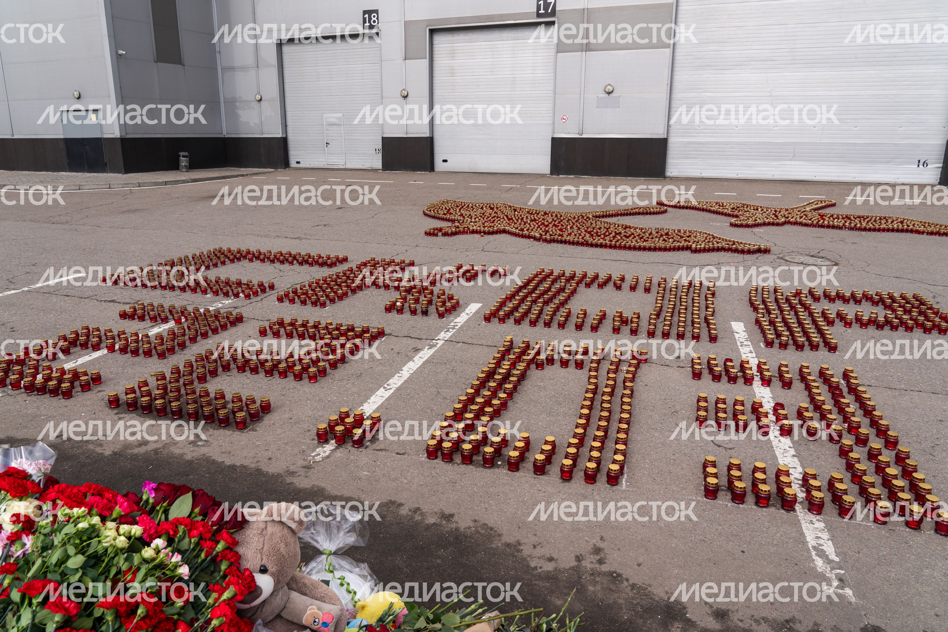 Мемориал памяти погибших в «Крокус Сити Холле» в Красногорске
