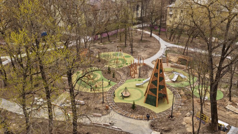 Благоустройство Центрального парка в Щелково