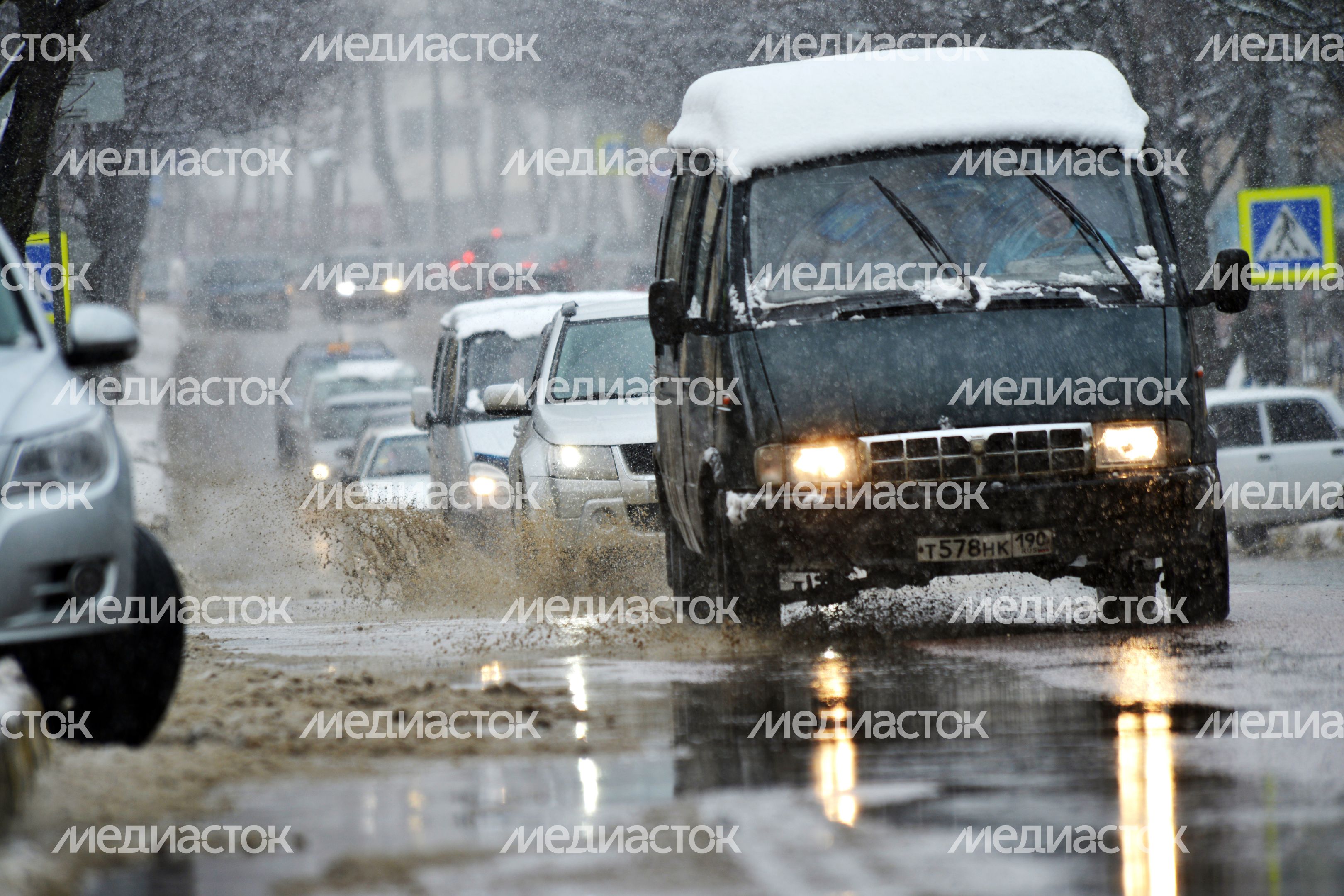 Снегопад в Воскресенске