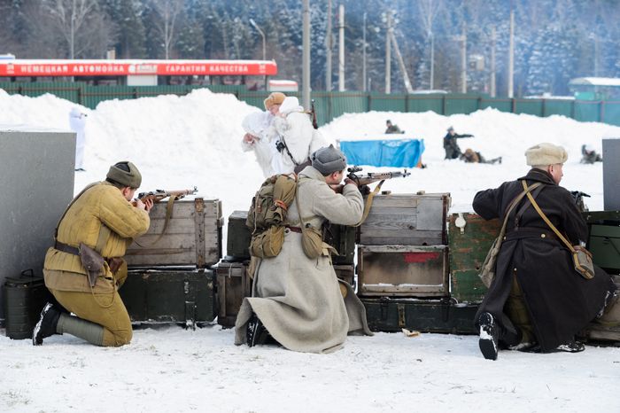 Мытищи. Военно-историческая реконструкция «Разгром немецких войск под Москвой»