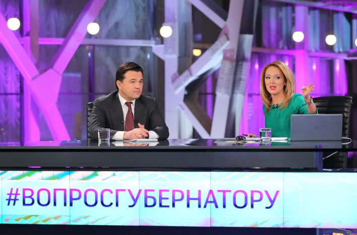 Андрей Воробьев в прямом эфире телеканала «360° Подмосковье»
