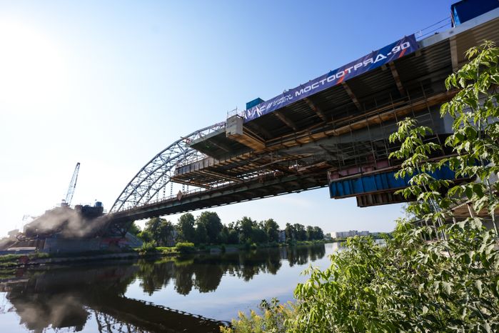 Возведение нового Рогачевского моста в Дмитрове