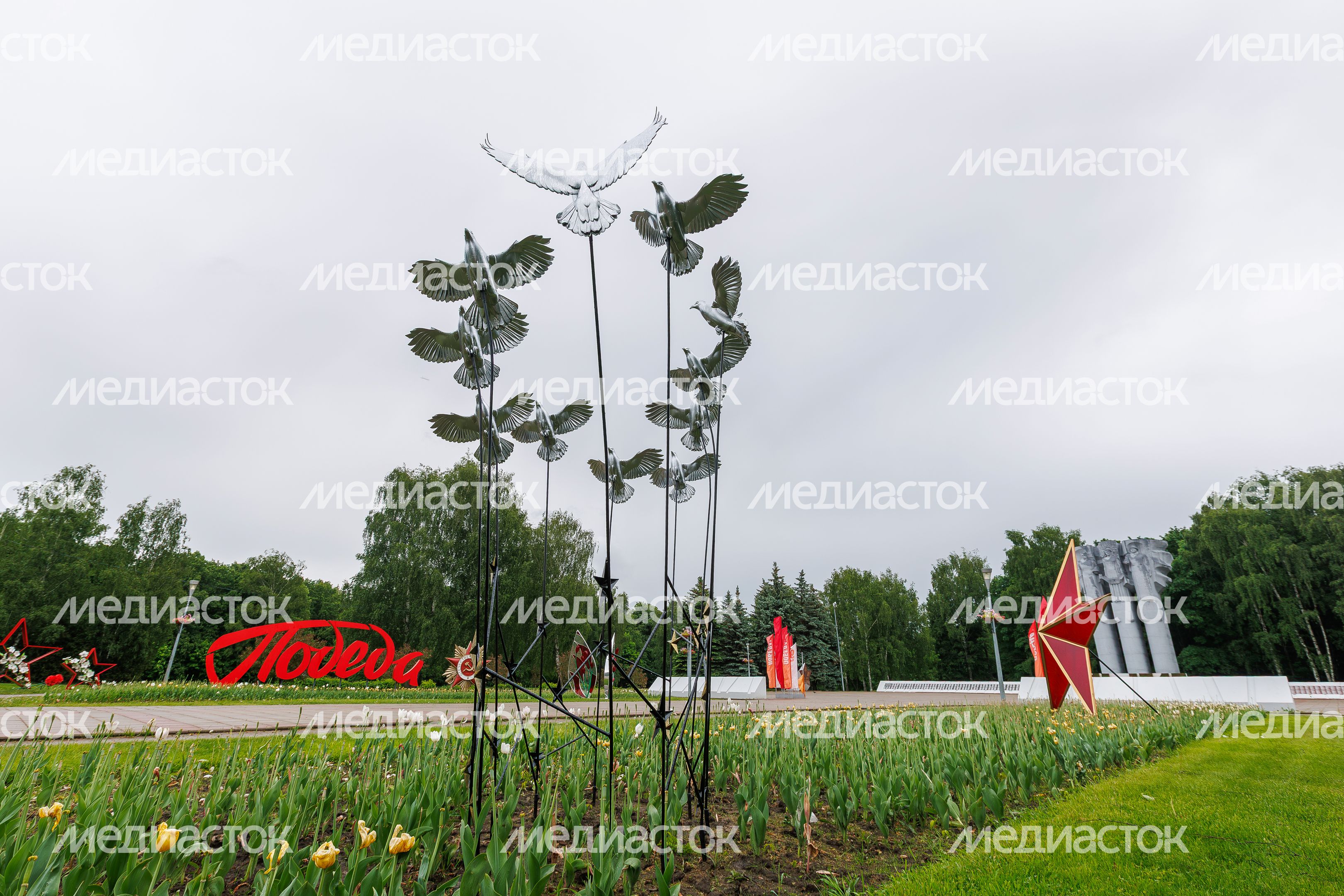 Парк Победы в Королеве украсили ко Дню Победы Парк Победы в Королеве украсили ко Дню Победы